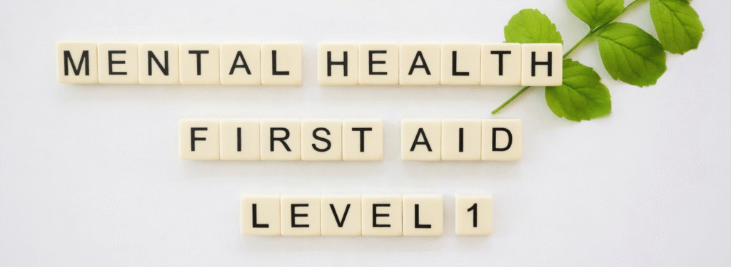 Mental Health First Aid Level 1 tiles